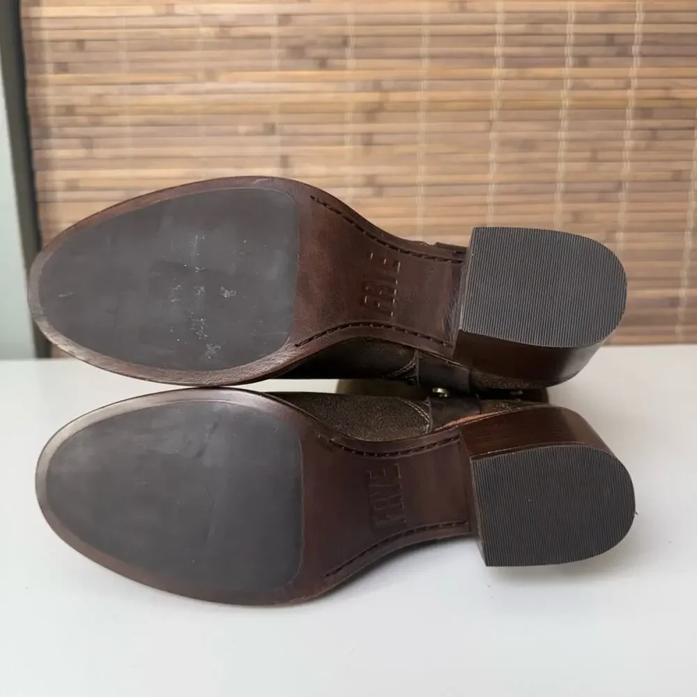Frye Jean Harness Boot Chocolate 9.5 - Picture 9 of 10